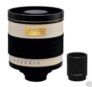 Rokinon 800 1600mm Mirror Lens for Canon T4i T3i T2i T1i XS XTi 60D 