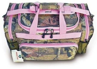 20 Pink Trim Mossy Oak Camo Duffle Bag Ladys Carry On Luggage Range 