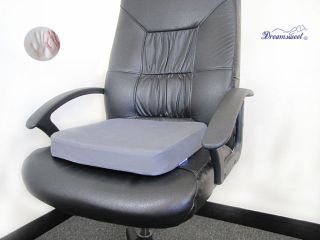 TWO Dual Layer Memory Foam Comfort Seat Cushion Pad for Office Home 
