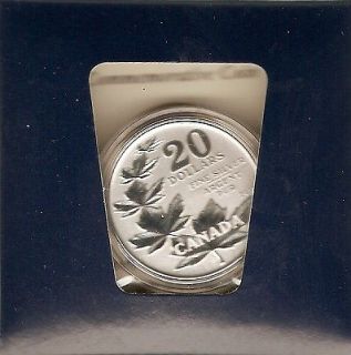 CANADA 2011 $20 FINE .9999 SILVER COMMEMORATIVE MAPLE LEAF COIN   NO 