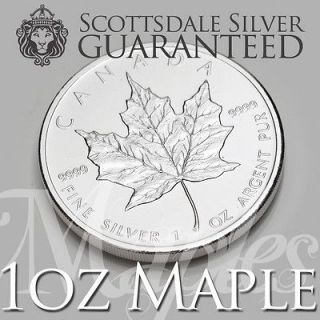 Newly listed 1 oz Canadian Silver Maple Leaf Coin 2012   One Troy oz 