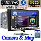 Dual Zone GPS 7 2 Din Car Stereo DVD Player Ipod Bluetooth Radio TV 