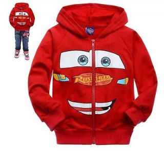 New Baby Boys Girls Cars Lightning McQueen Hoodies Sweatshirts Fit For 