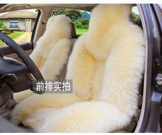   Sheepskin car seat cover 2pcs front seat covers car car cushion super