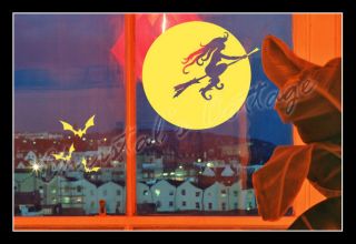   Night Bat Halloween Cute Wall Art Window Decoration Decal Car Sticker