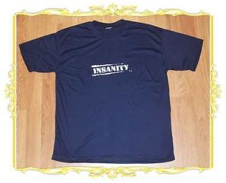   * NOT DVD * INSANITY ULTIMATE WORK OUT CARDIO FITNESS T SHIRT * NEW