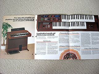 Yamaha FC 20/10 Electone keyboard brochure
