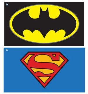 DC COMICS SUPER HERO SUPERMAN BATMAN BATH BEACH TOWEL