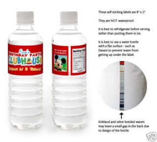   mouse water bottle labels in Holidays, Cards & Party Supply