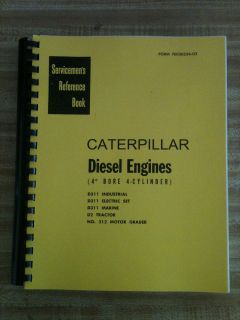 Cat Caterpillar D2 Engine service manual book reference D311 21motor 