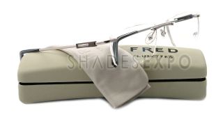 NEW Fred Lunettes Eyeglasses CAYMAN F3 SILVER 003 AUTH