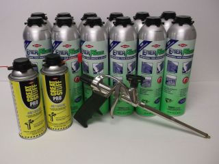   Adhesive PRO Foam sealant adhesive Lot (12) plus cleaner + foam gun
