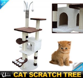   Pet Furniture Cat Tree Condo House Scratcher Bed Post Condo Tower Toy