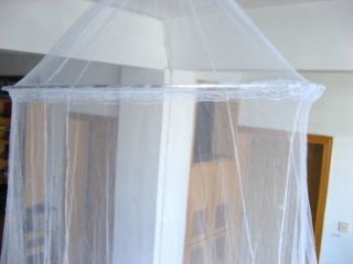 Newly listed New White Circular Bed Canopy / Mosquito Net