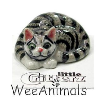 Little Critterz Cheshire Cat Miniature Figurine Porcelain Wee Animal 