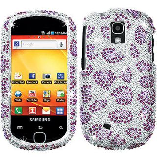 RHINESTONE BLING FACEPLATE CASE COVER FOR SAMSUNG GRAVITY SMART 589 