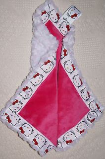   KITTY RED BOW LOVIE WILLOW BLU COUTURE DESIGNER SECURITY BABY BLANKET