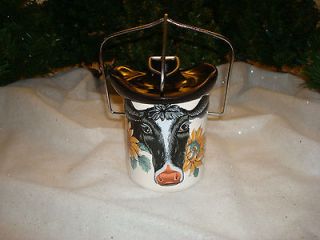 Cow Wearing Hat Surrounded By Sunflowers Canister/Stora​ge Jar