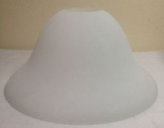 NEW REPLACEMENT FROSTED GLASS CEILING FAN LIGHT COVER 7 W X 4 1/2 H