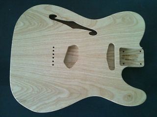 NEW ALLPARTS FENDER LIC TELE THINLINE TELECASTER UNFINISHED ASH BODY 