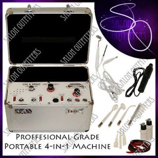 in 1 Portable Facial Machine Galvanic High Frequency Vacuum Salon 