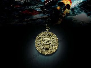 Pirates of the Caribbean Aztec Coin Pendant Gold plated