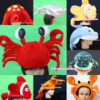   Cute Ocean Sea Child Party Costume Mask Cap Headgear WarmHat Unisex