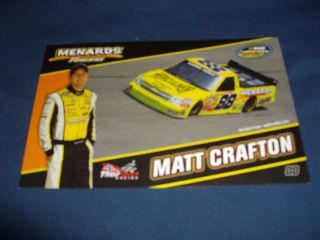 2010 MATT CRAFTON #88 HERCULINER NASCAR POSTCARD