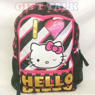 Sanrio Hello Kitty School Backpack 18 Large Bag   I LOVE HELLO KITTY 