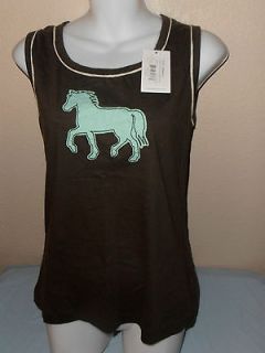HATLEY EQUESTRIAN CLOTHING HORSE THEMED TOP SIZE LADIES MED NEW 