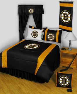 NHL BOSTON BRUINS ** SIDELINES ** BEDDING and BEDROOM DECOR