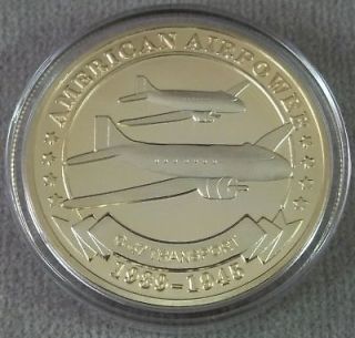 Army Air Corps C   47 Transport Challenge Coin
