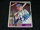 New York Mets Jim Hickman Auto Signed 1966 Topps Card #402 VINTAGE K