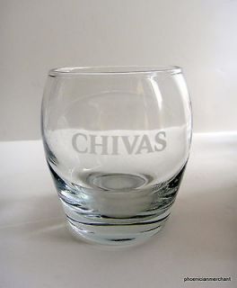 Chivas Regal Scotch Whisky Etched HighBall Rocks Glass