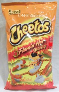 Cheetos Flamin Hot Crunchy Cheese Flavored Snacks 9.75 oz
