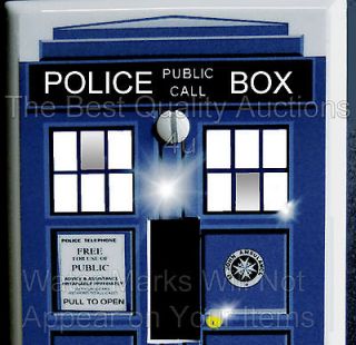 DR WHO TARDIS LIGHT SWITCH COVER PLATE STD 2.75 X 4.5 UV 