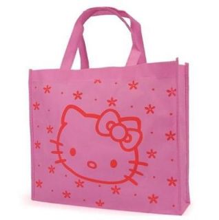 Hello Kitty Portable Reusable nonwoven fabric Shopping Shoulder Tote 