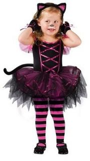   Halloween Costume Cat Ballerina Toddler Infant Childs Pink Kitty