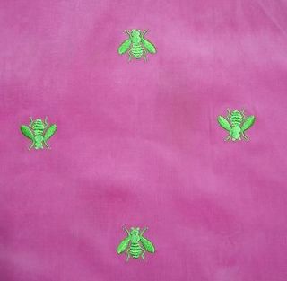 Lilly Pulitzer HONEY SUCKLE BEE EMBR. CORDUROY Fabric 1 Yard