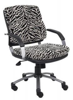   PRINT MICROFIBER FABRIC HOME OFFICE SWIVEL TILT DESK CHAIRS WITH ARMS