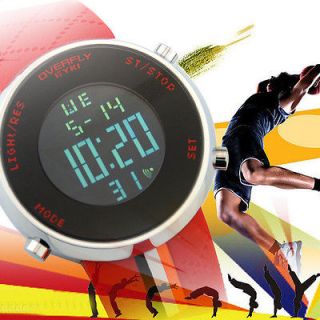   Digital Day Alarm LED Rubber Electronic Mens Sport Wrist Watch China