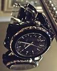   MICHAEL KORS Designer RUNWAY BLACK Silver Watch Bracelet MK5248 LUX