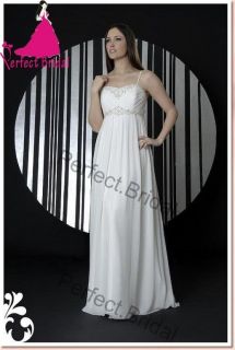 Chiffon Empire Maternity Wedding Dresses Bridal Gown Prom Party Ball 