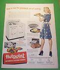 1946 HOTPOINT AUTOMATIC ELECTRIC RANGES Ad Art40 YEARS EXPERIENCE 