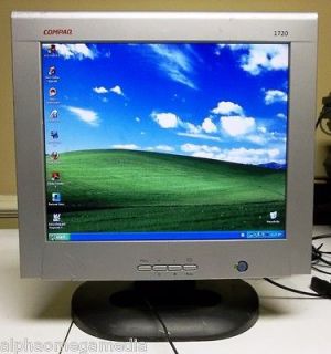 Compaq TFT1720 17 Flat Screen LCD Desktop Computer Monitor DVI VGA 