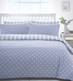   White Polka Dot Spot or Stripe Boys Discount Bedding Sets / Bed Linen
