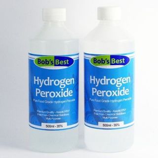 Food Grade Hydrogen Peroxide   35%   1000ml   Anti Bacterial Oxygen 