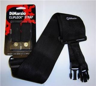   Inch Wide Black Cliplock Strap fits Ibanez RG JEM, Gibson Les Paul SG