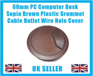   PC Computer Desk Plastic Grommet Table Cable Tidy Wire Hole Cover