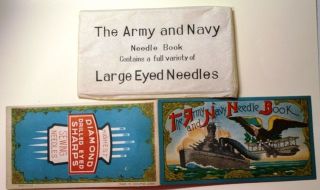 Vintage Needle Card Army And Navy